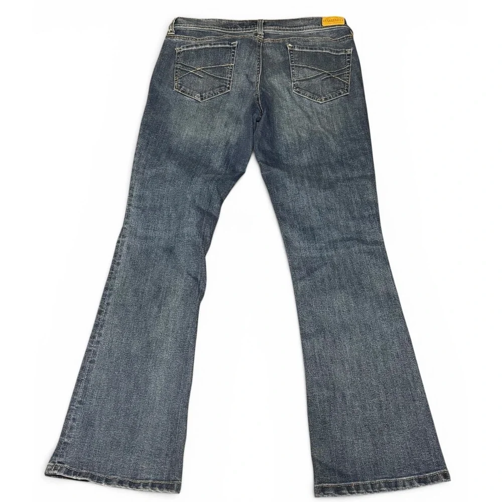 Aeropostale Bootcut Jeans Women's Size 8 Short Dark Wash Stretch Denim